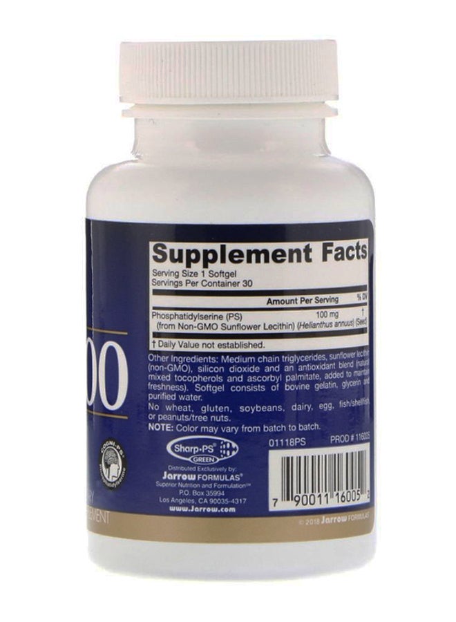 PS100 Phosphatidylserine - 30 Softgels