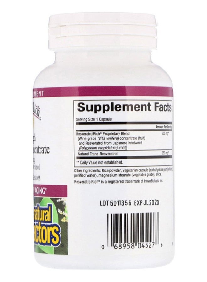 Super Strength Resveratrol Concentrate - 60 Capsules