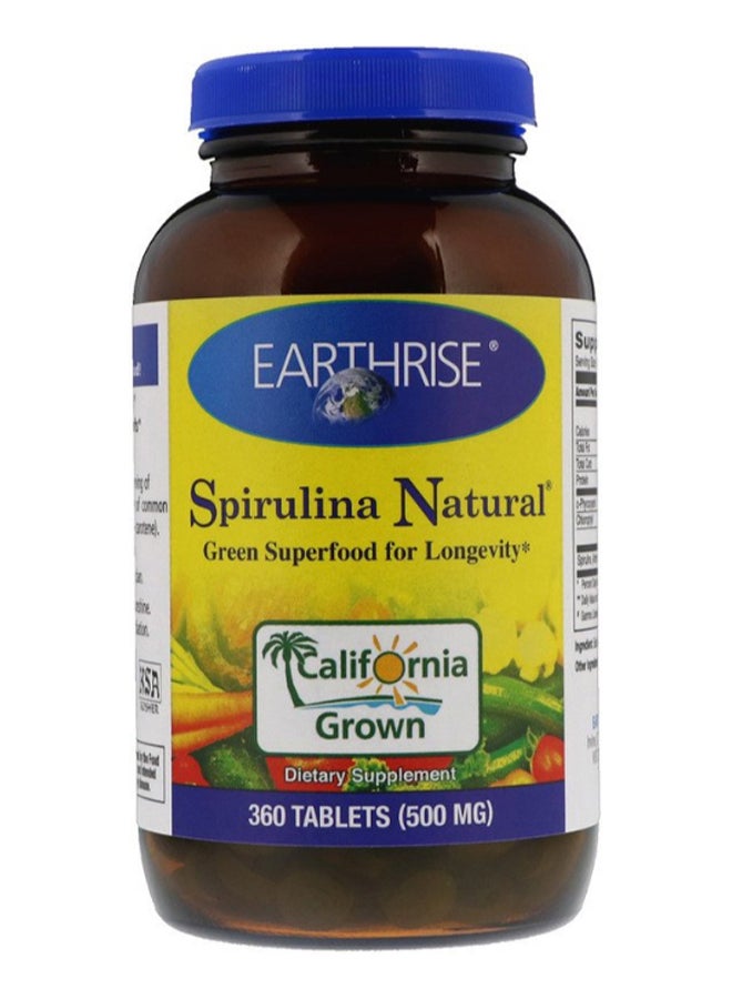 Spirulina Natural - 360 Tablets