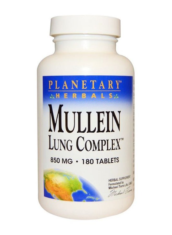 Mullein Lung Complex Herbal Supplement - 180 Tablets