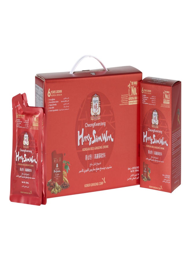 [Hong Sam Won] | Korean Red Ginseng Drink 50ml X 10 Pouches