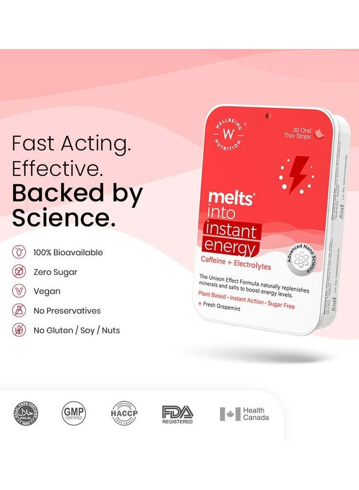 Performance Pack Instant Energy, Multivitamins 30X2 oral strips