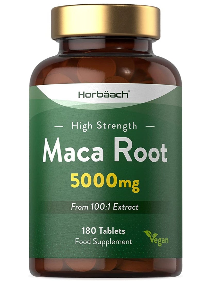 Horbaach Maca Root 180 Vegan Tablets