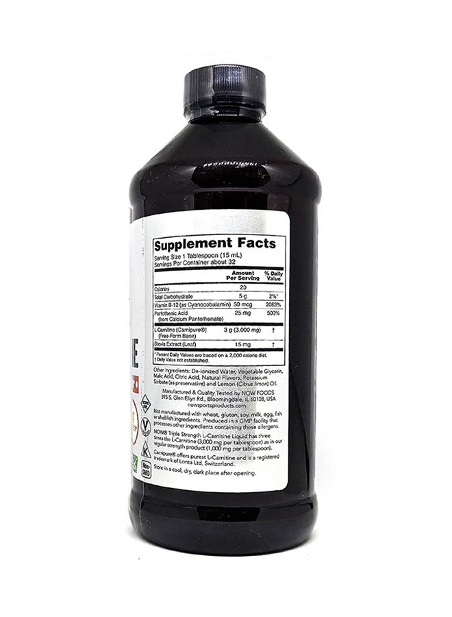 L-Carnitine Liquid 3000mg (Amino Acid)