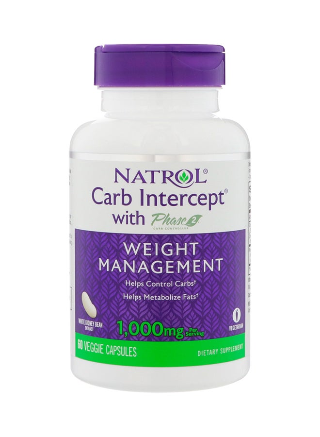 Carb Intercept With Phase 2 Dietary Supplement 60 Capsules