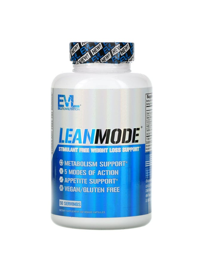 Lean Mode StimulantFree Fat Burner Dietary Supplement 150 Capsule