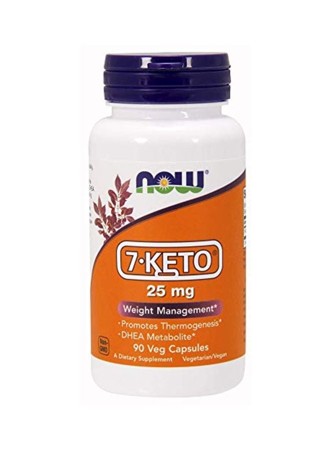 7-Keto 25mg Weight Management Dietary Supplement - 90 Veg Capsules