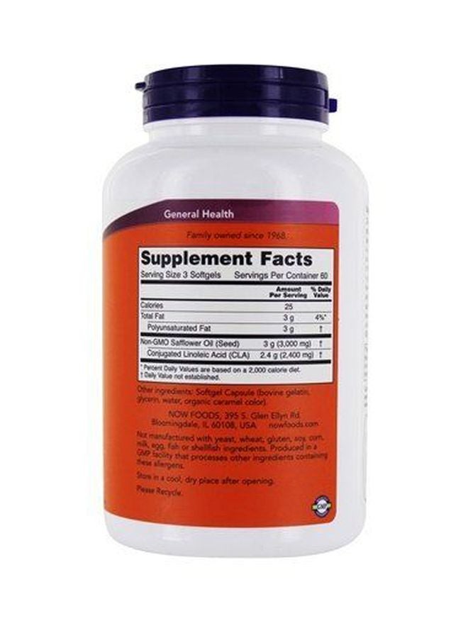 CLA Dietary Supplement - 180 Soft Gels