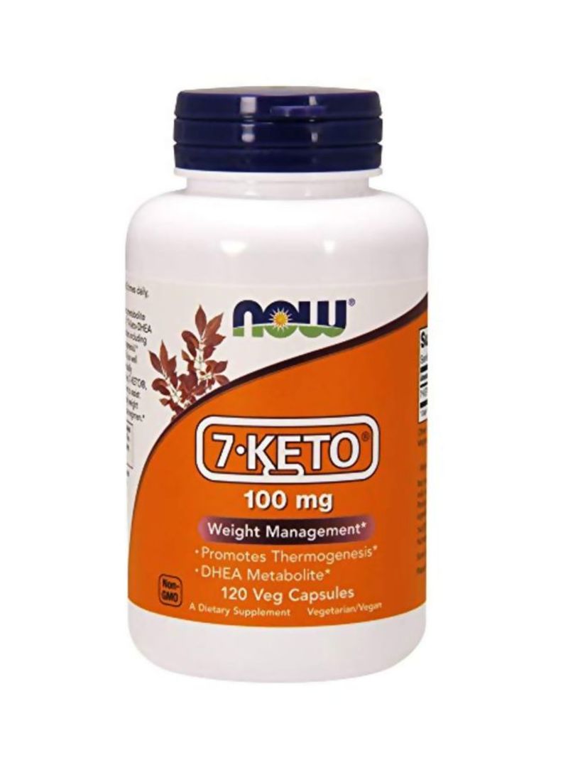 Food 7 Keto Dietary Supplement 100 mg, 120 Veg Capsules