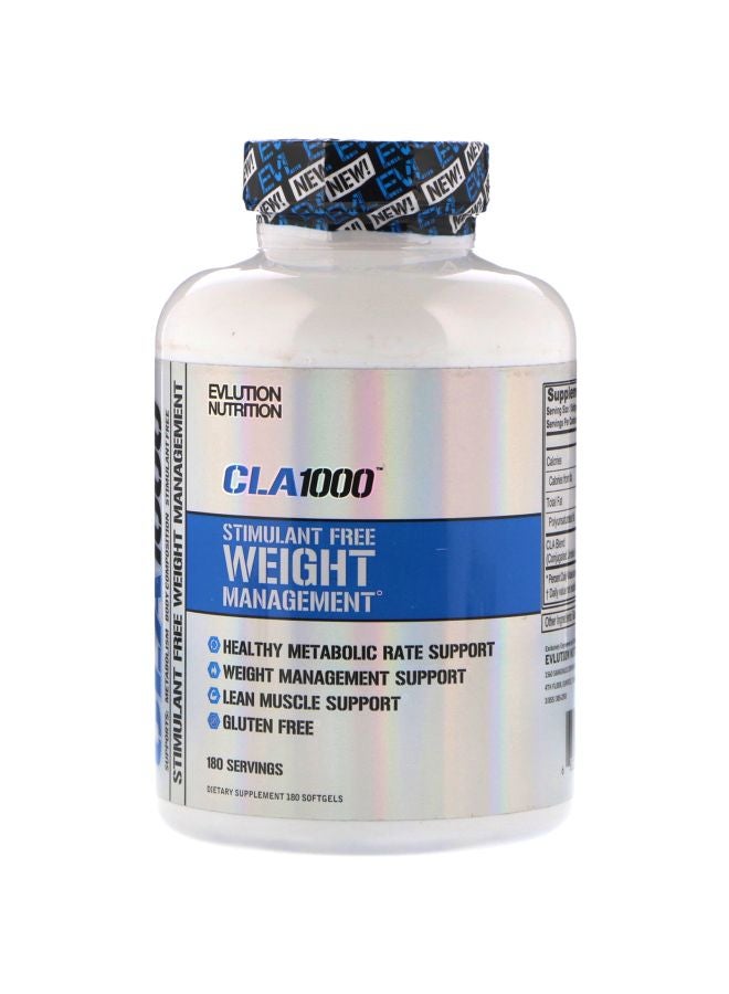 CLA 1000 Dietary Supplement - 180 Softgels
