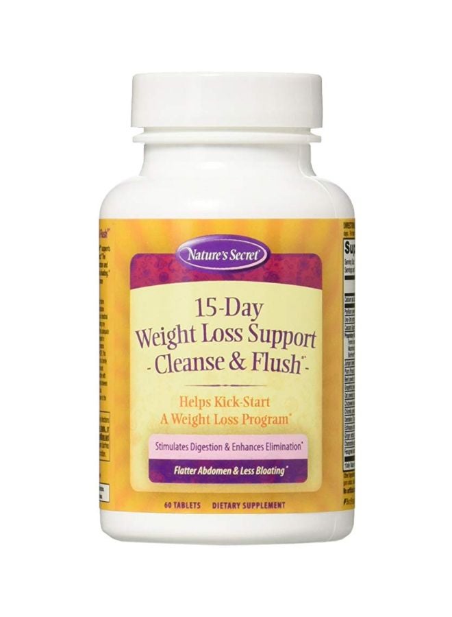 15-Day Weight Loss Cleanse And Flush Dietary Supplement - 60 Tablets