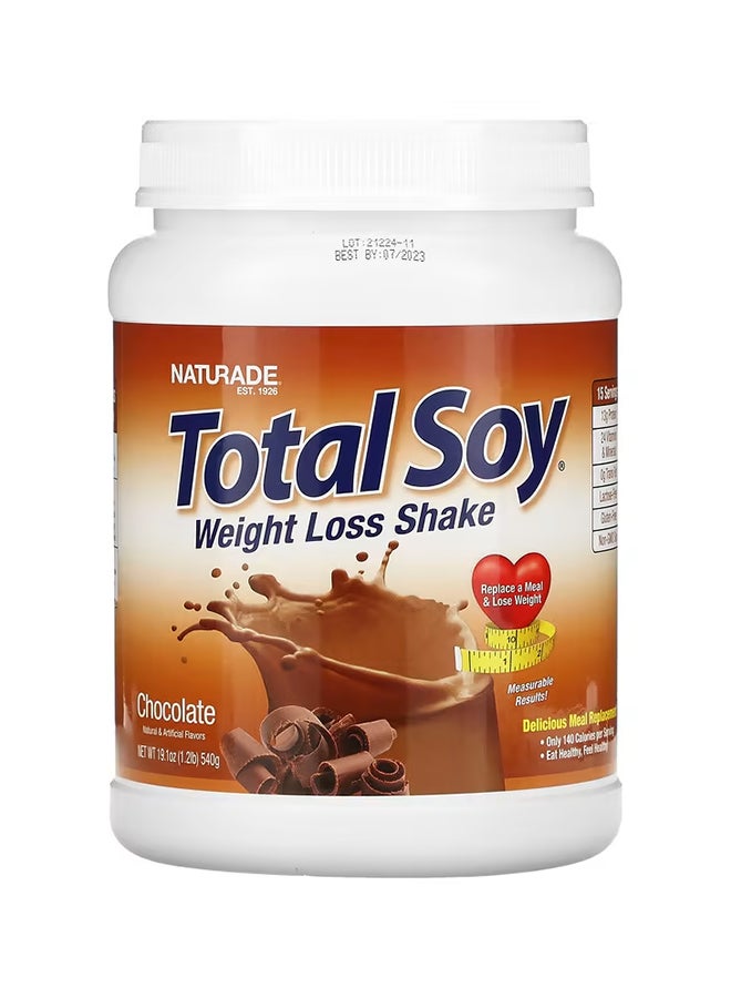 Total Soy Weight Loss Shake Diatery Supplement 1.2 Lb (540 G)