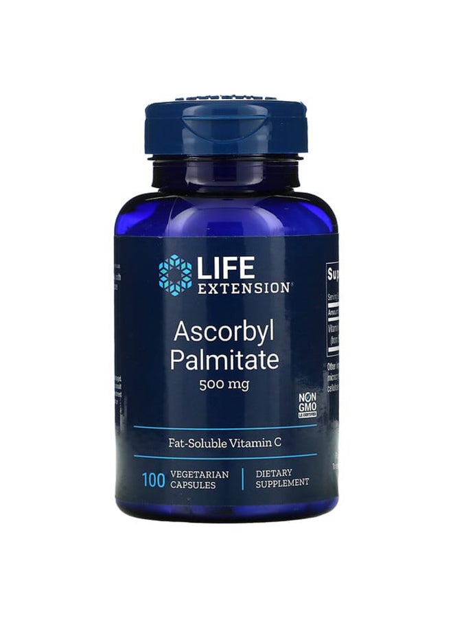 Ascorbyl Palmitate 500mg - 100 Capsules
