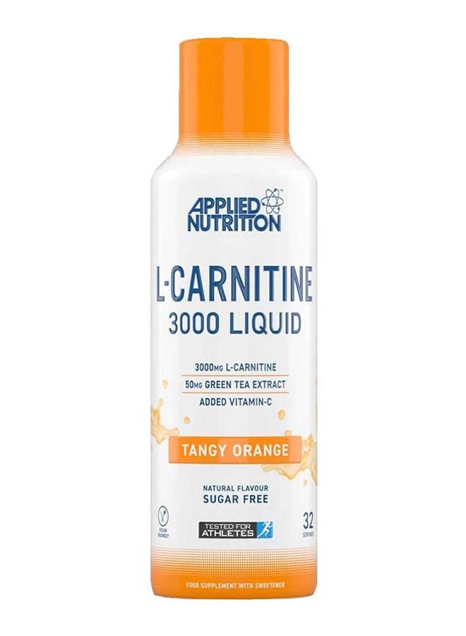 L-Carnitine 3000G Liquid With Tangy Orange Flavor -32 Servings-480Ml