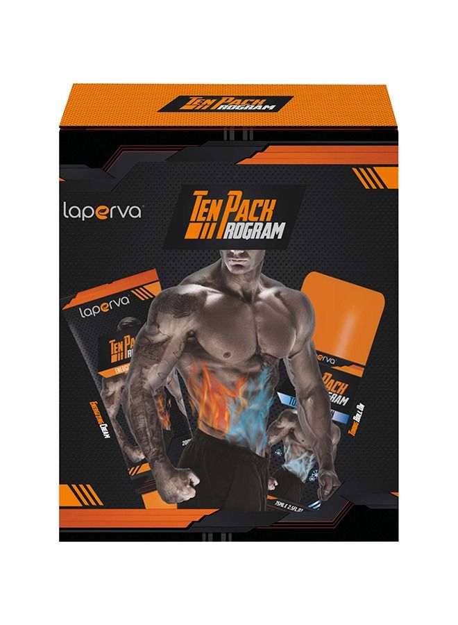Ten Pack Program Fat Burning Cream- Activating, Tightening, and Modifying Body Measurements by Burning and Melting Fat with Natural Ingredients. Ideal for Use Before and After Sport