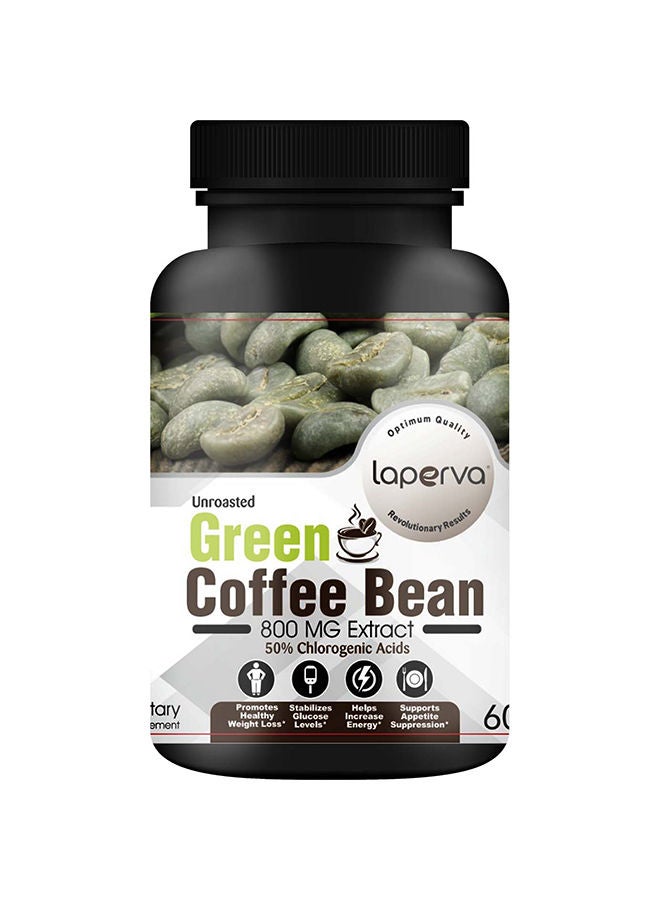 Green Coffee Bean Extract - Natural Weight Loss Support Supplement With 500mg Coffee Bean Extract, 60 Vegan Capsules