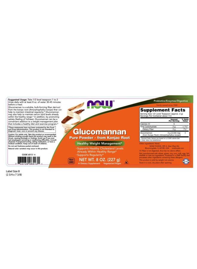 Glucomannan Pure Powder