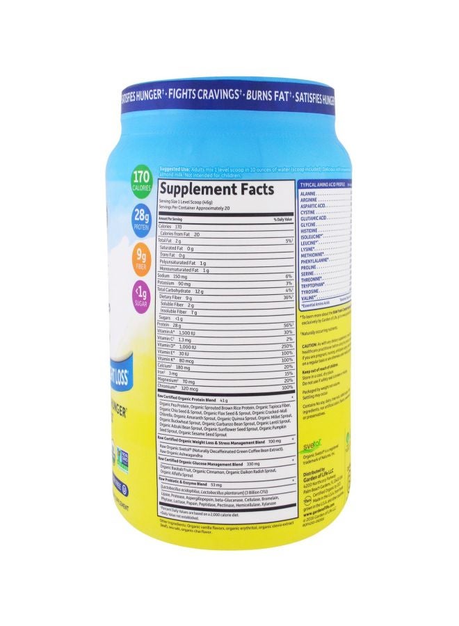 Raw Organic Fit High Protein For Weight Loss
