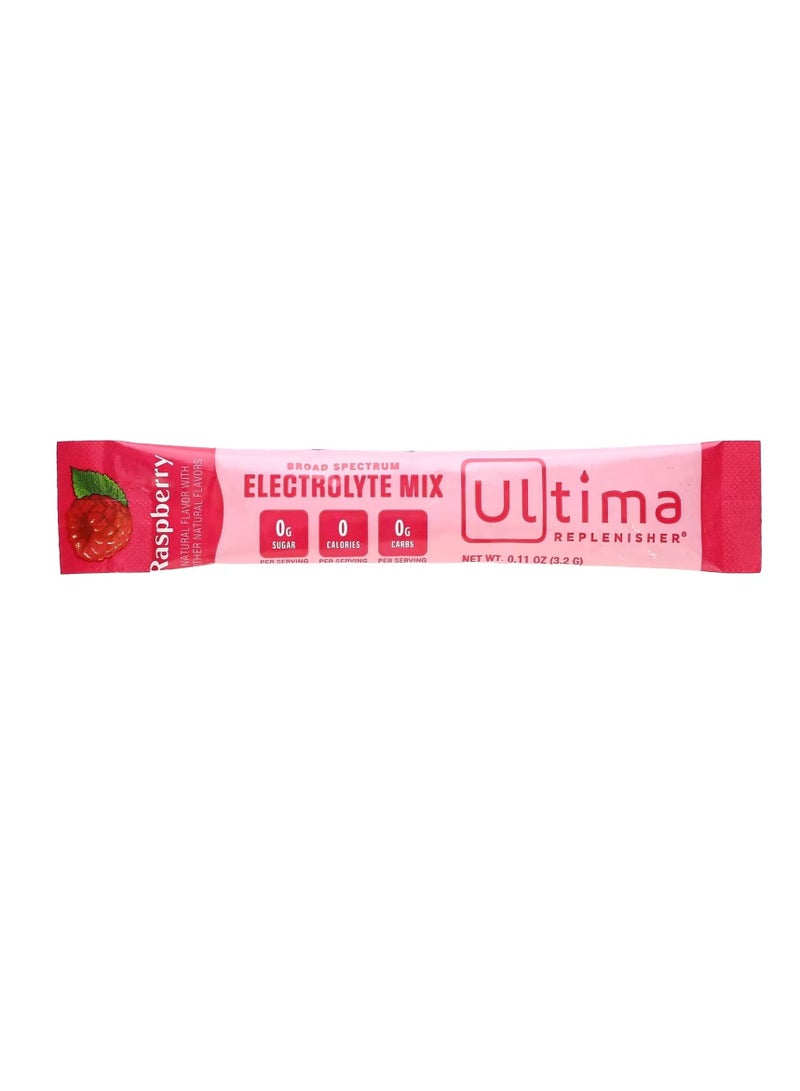 Electrolyte Drink Mix Raspberry 20 Packets 0.11 oz 3.2 g Each