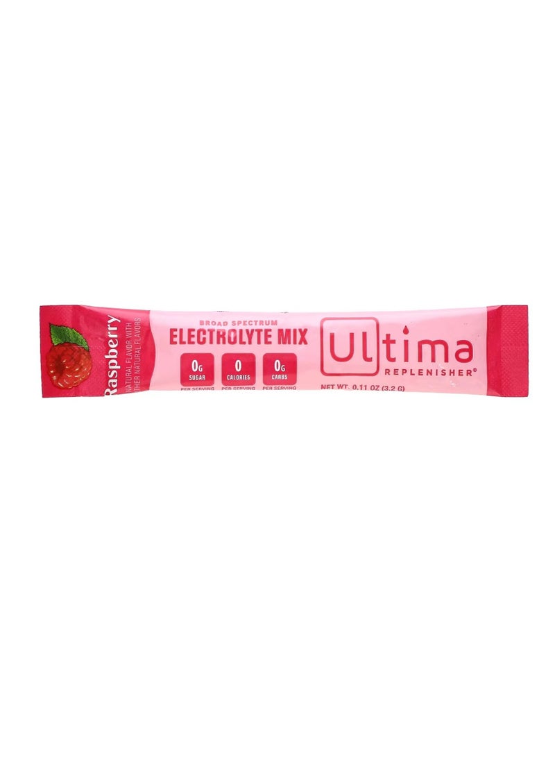Electrolyte Drink Mix Raspberry 20 Packets 0.11 oz 3.2 g Each