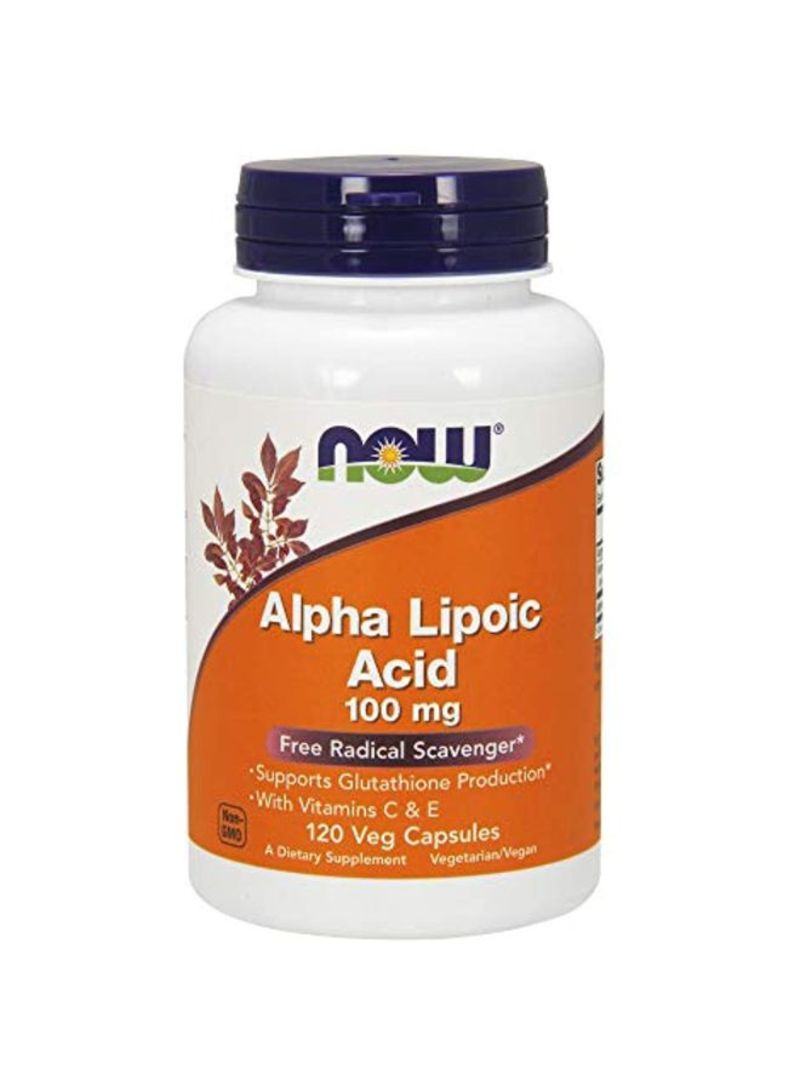 Now Foods Alpha Lipoic Acid , 100 mg, 120 Veg Capsules