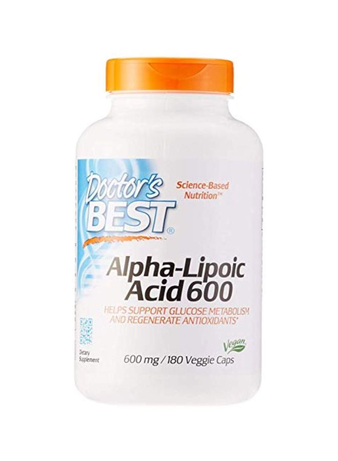 Alpha-lipoic Acid 600 Dietary Supplement - 180 Capsule