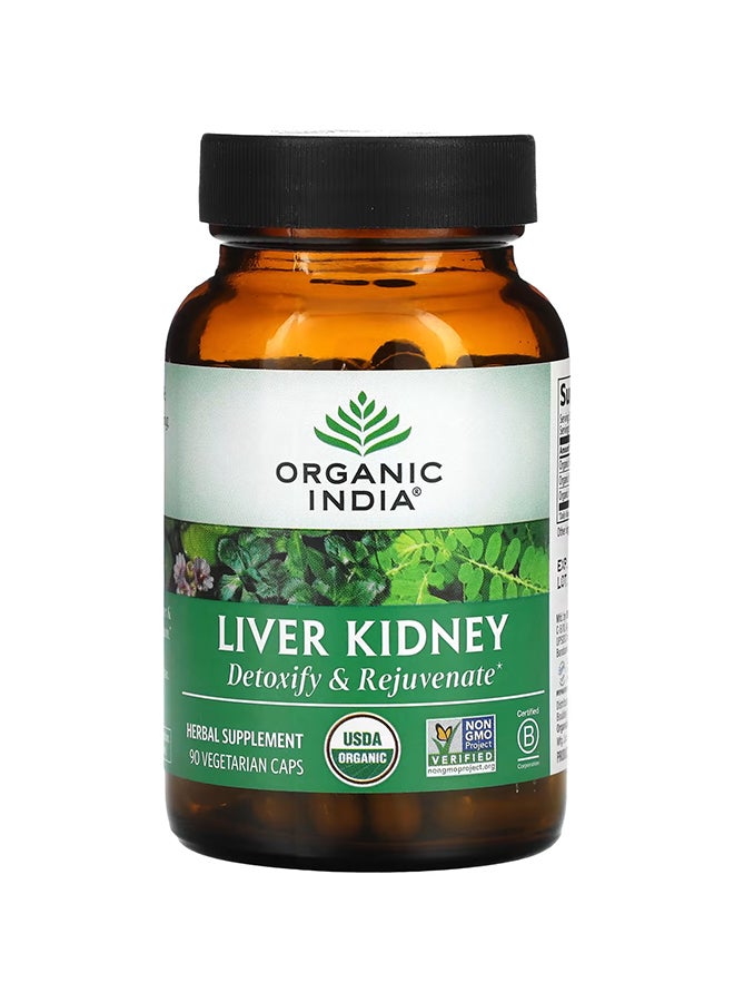 Liver Kidney Herbal Supplement - 90 Vegetarian Capsules