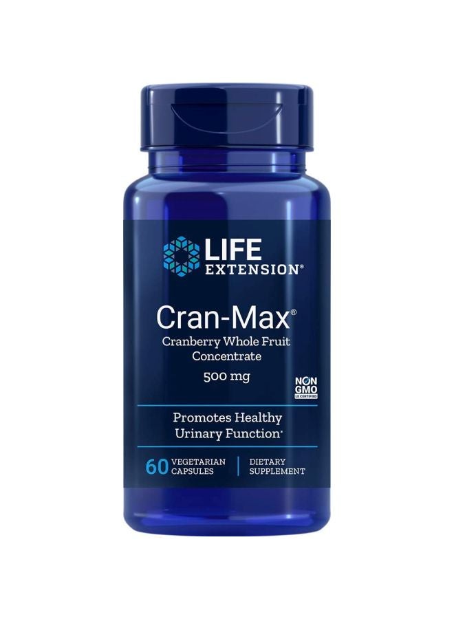 Cran-Max Cranberry Whole Fruit Concentrate 500 Mg - 60 Capsules