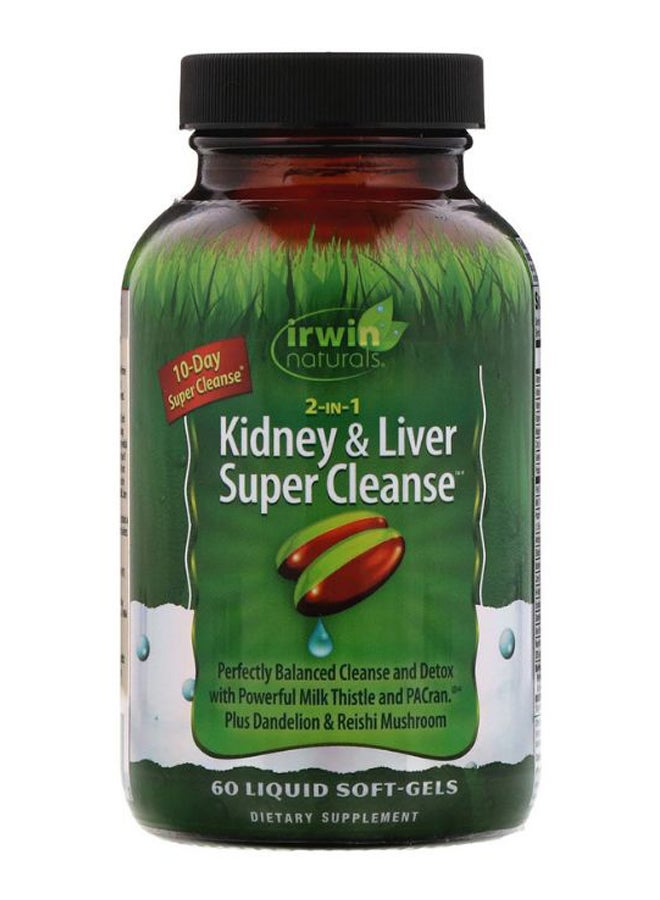 2-In-1 Kidney And Liver Super Cleanse - 60 Liquid Softgels