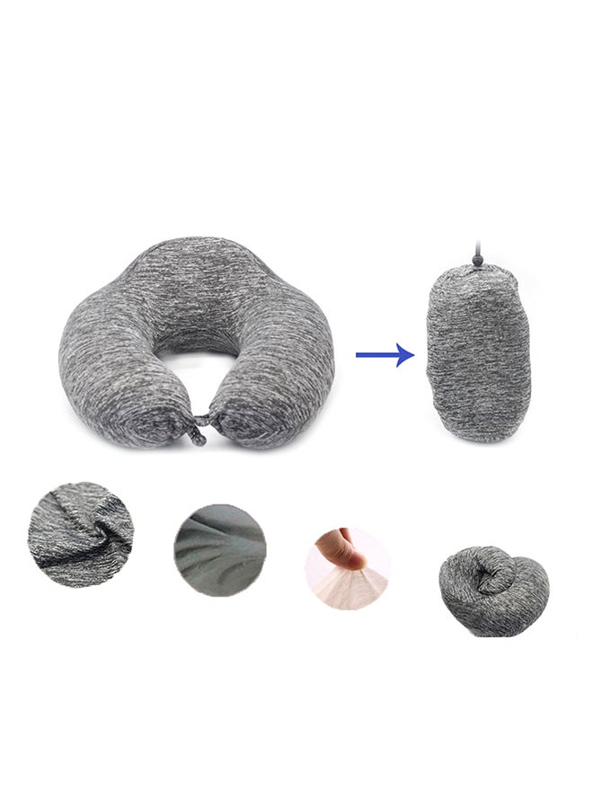 Memory Foam U-Shape Neck Pillow Grey