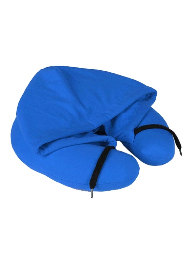 Hoodie Neck Pillow Polyester Blue 30x30cm