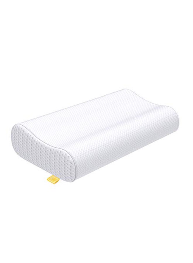 Memory Foam Sandwich Pillow White 27.6 x 15.7 x 4.7inch