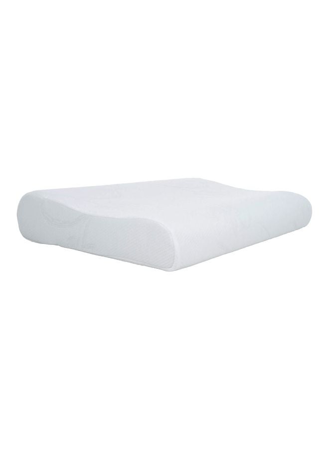 Memory Foam Neck Pillow White 45.7x66x11.4inch