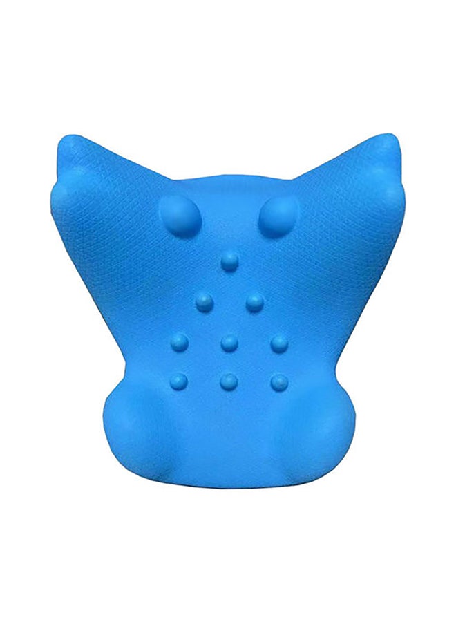 Portable Neck Cervical Pillow Cotton Blue 25x10x23cm