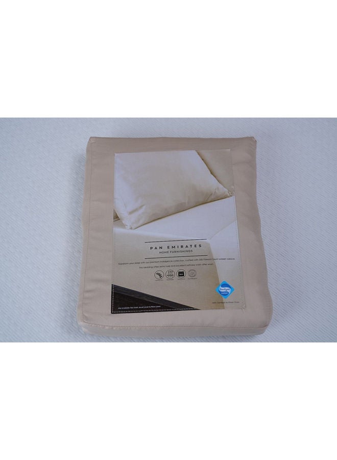 Indulgence Fitted Sheet Light Brown 160x200+33 cm