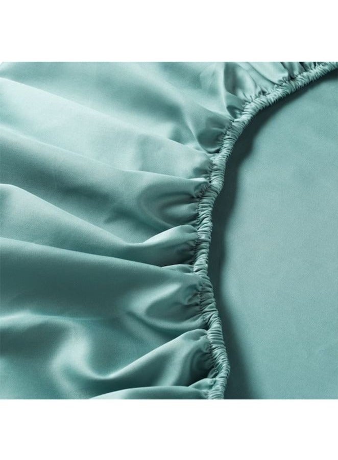 Orchard Exclusive (Sea Green) Queen Size Fitted Sheet 160x210 Cm (Set of 1 Pc) Cotton percale Weave, Soft and Luxurious, High Quality Bed linen -180 TC