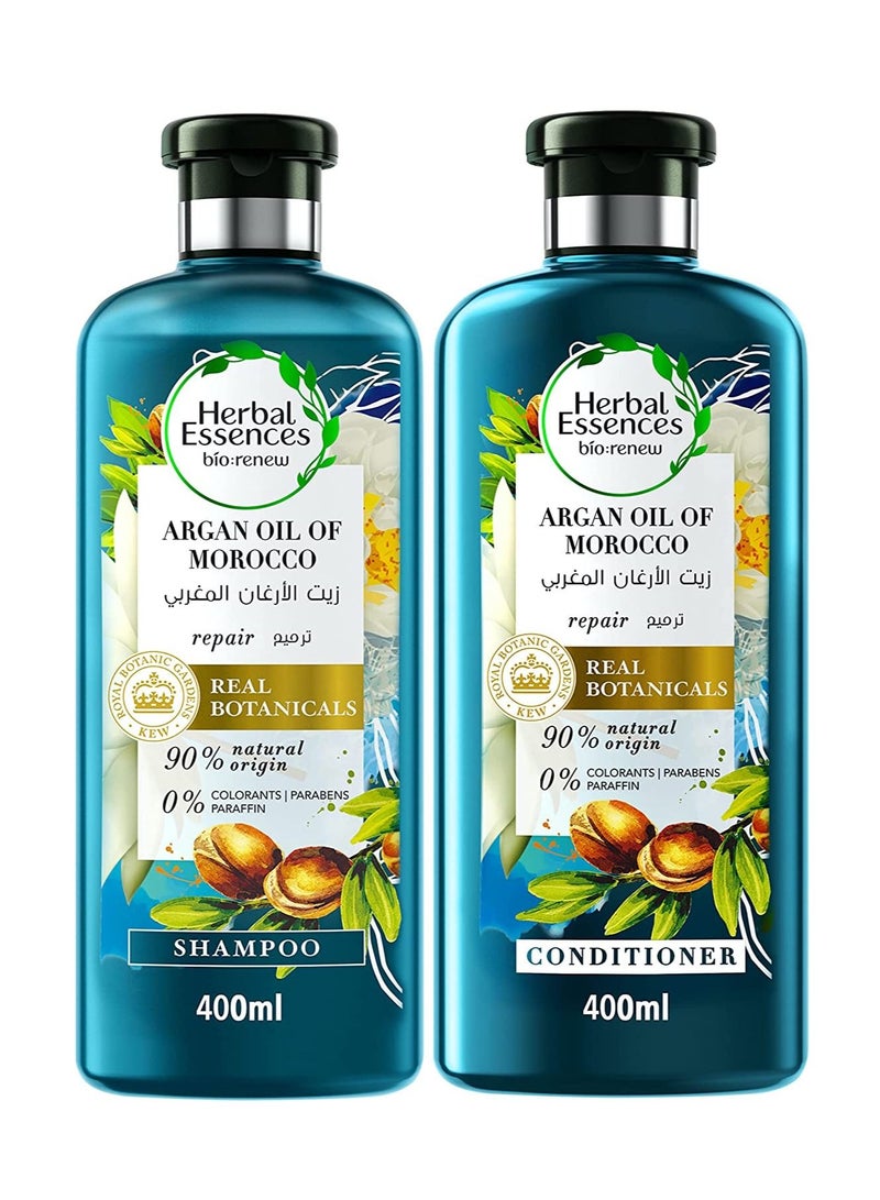 Herbal Essences Bio Renew Argan Oil of Morocco Shampoo 400ml with Conditioner 400ml