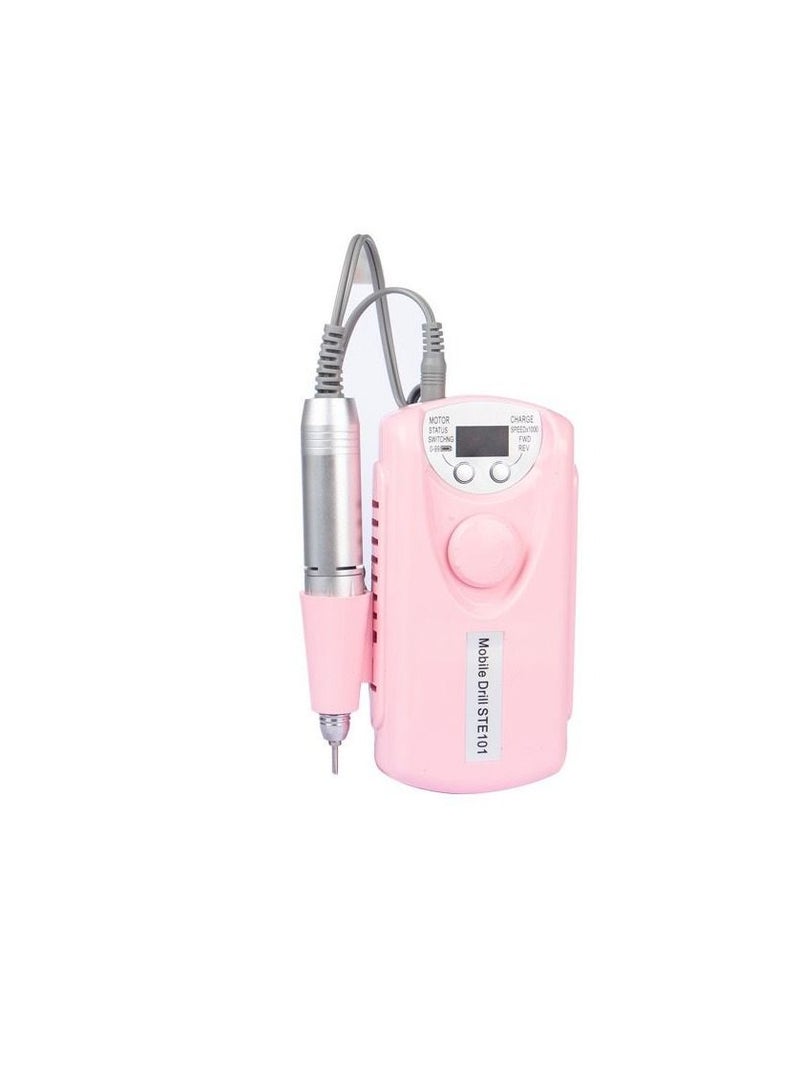 Nail Drill Machine - 35000 RPM Professional Portable Electric Nail File E File for Acrylic Gel Nails, Manicure Pedicure Polishing Tools with Display Screen