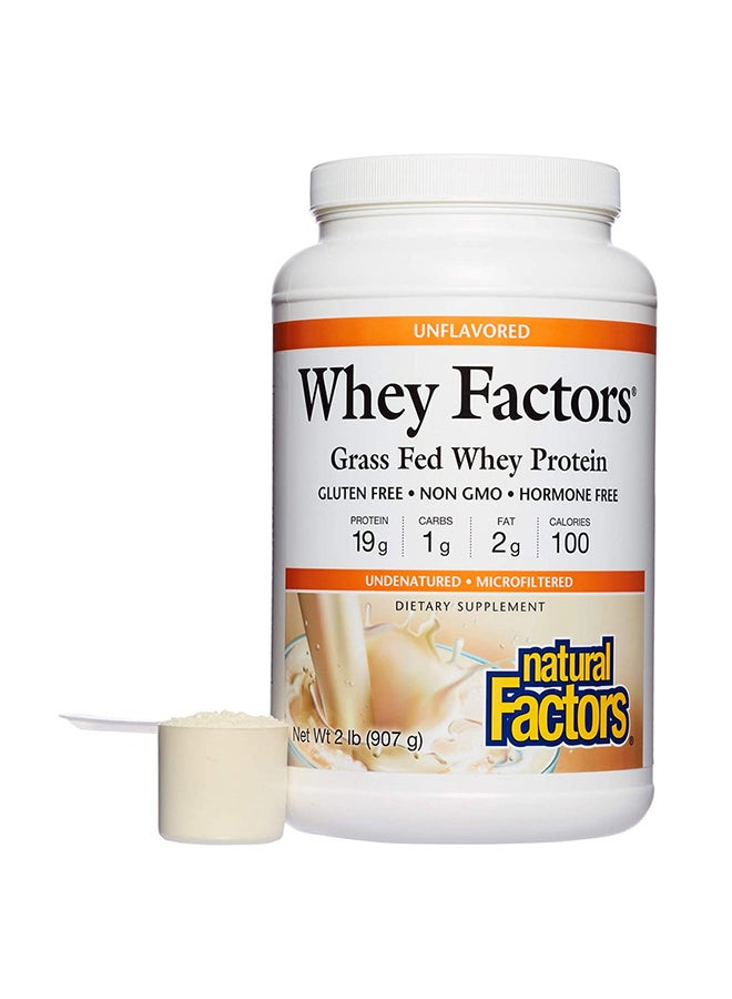 Unflavoured Whey Factors Protein Dietary Supplement -2lb