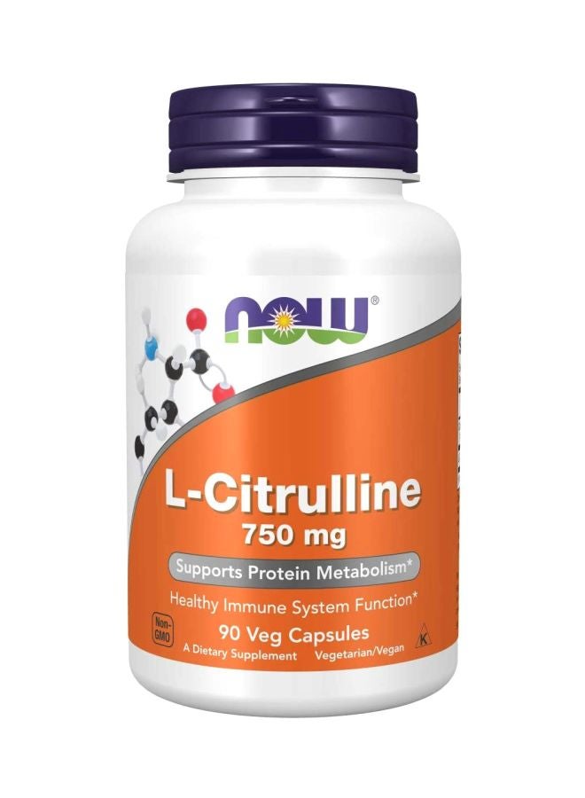 L-Citrulline Dietary Supplement 750mg - 90 Veg Capsules