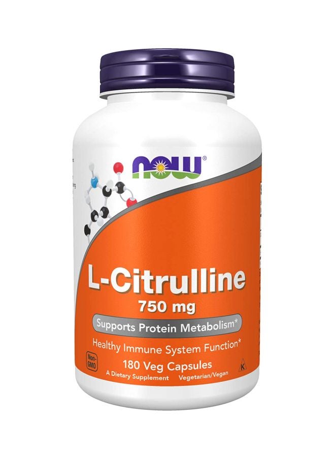 Now Foods L-Citrulline Dietary Supplement 90 Veg Capsules