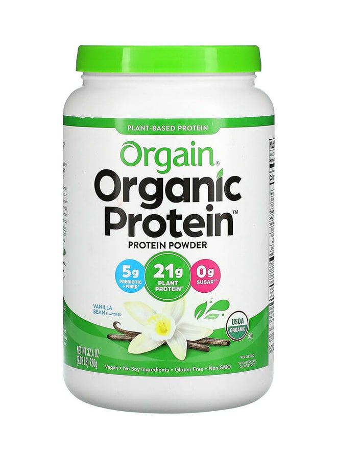 Plant Based Organic Protein Powder - Vanilla Bean 2.03 lbs (920 g)