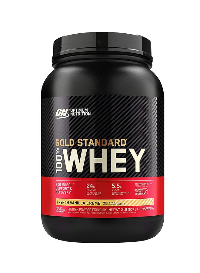 Gold Standard 100 Percent Whey Protein - French Vanilla Creme - 907 Gram