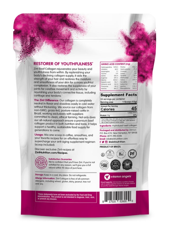 Grass-Fed Beef Hydrolyzed Collagen Types I And III
