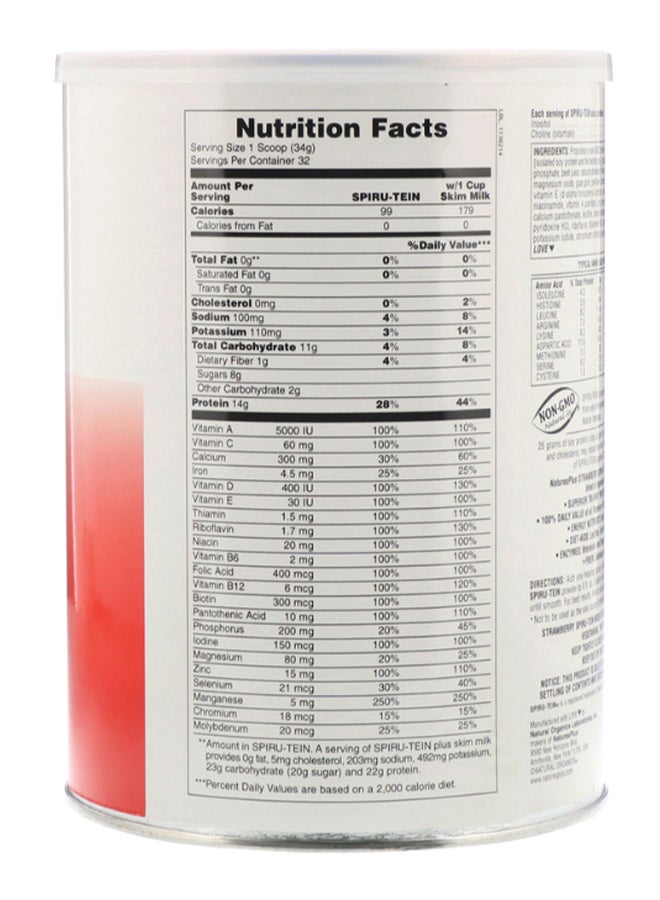 Spiru-Tein Strawberry Flavor High Protein Energy Meal