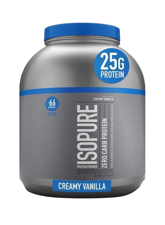 Isopure Zero Carb Protein Powder Creamy Vanilla 4.5lbs