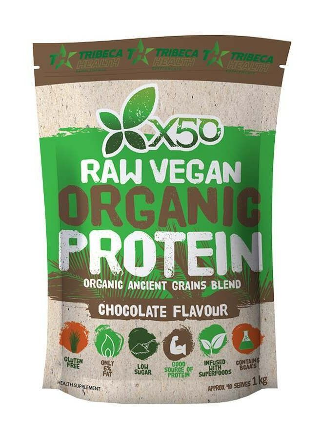 Chocolate Raw Vegan Organic Protein, 1kg