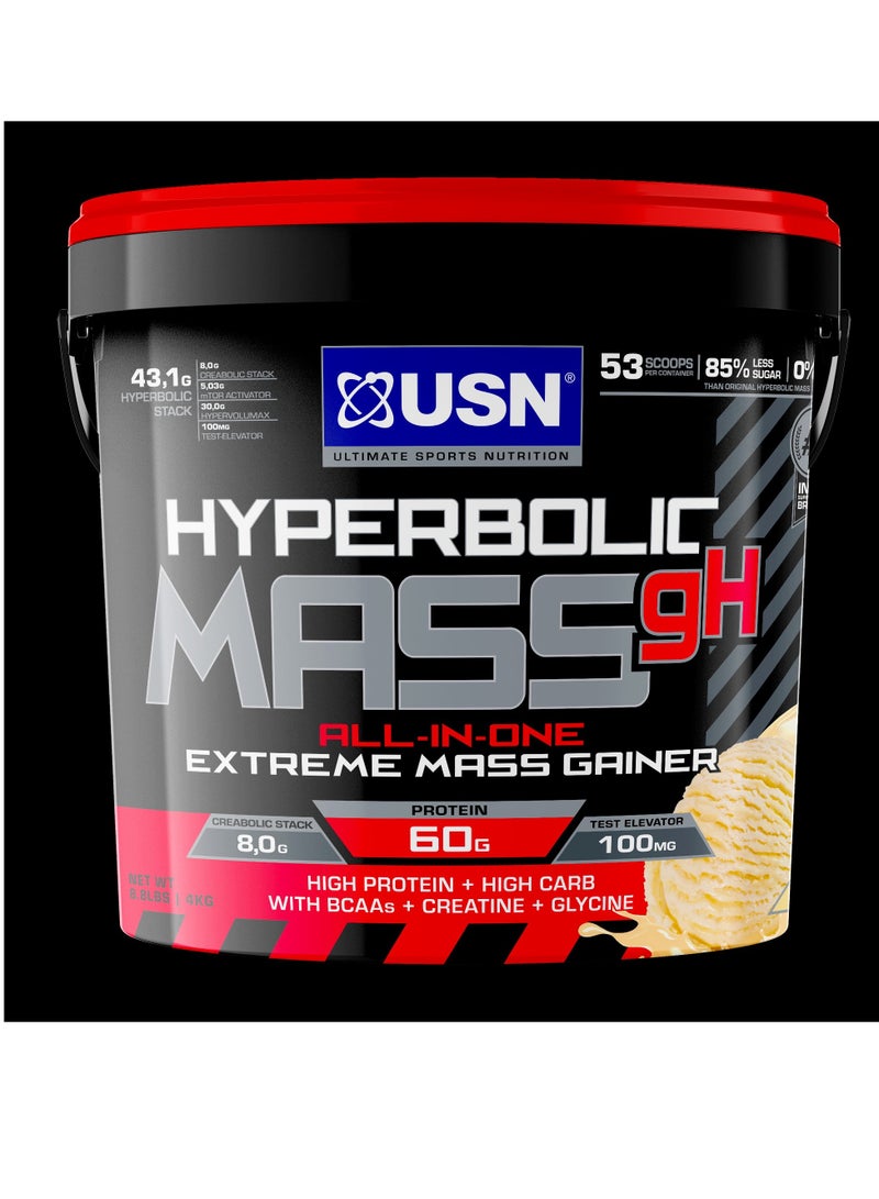 Hyperbolic Mass GH Vanilla 4kg Mass Gainer