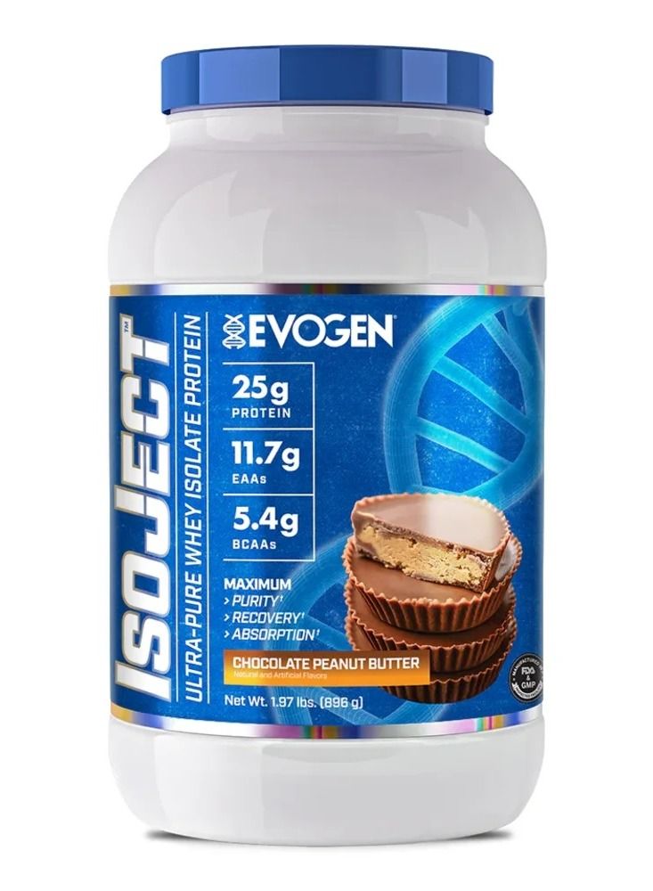 Isoject Pure Whey Isolate Protein Chocolate Peanut Butter 896g