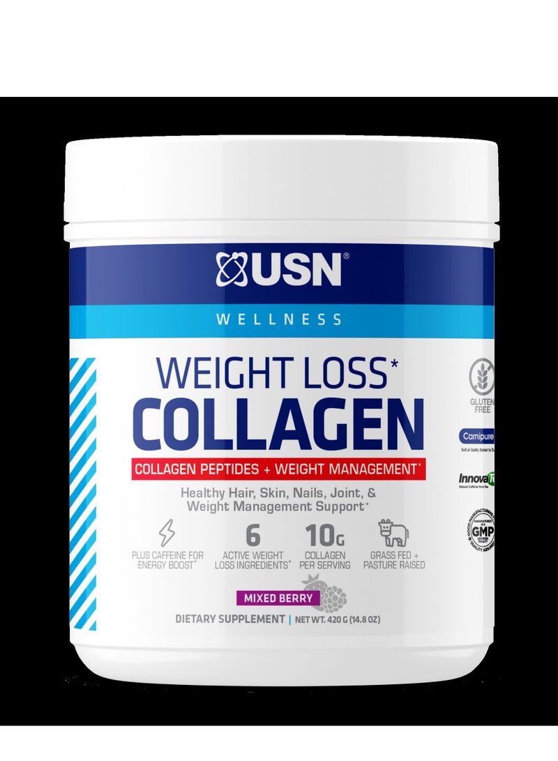 USN Weight Loss Collagen Peptides Mixed Berry 420g
